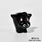Black Cats Figurine Miniature Micro Landscape Resin Ornaments for Home Decorations