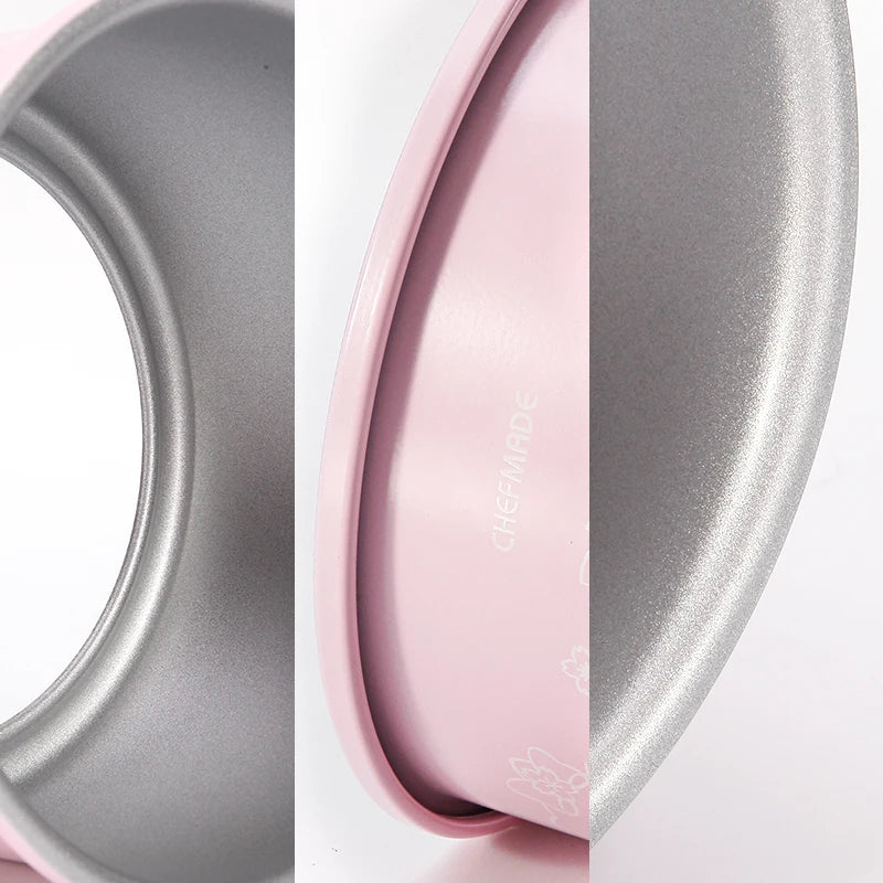 CHEFMADE 8" Hello Kitty Rund Kakform med 2 Utbytbara Bottnar – Läcksäker