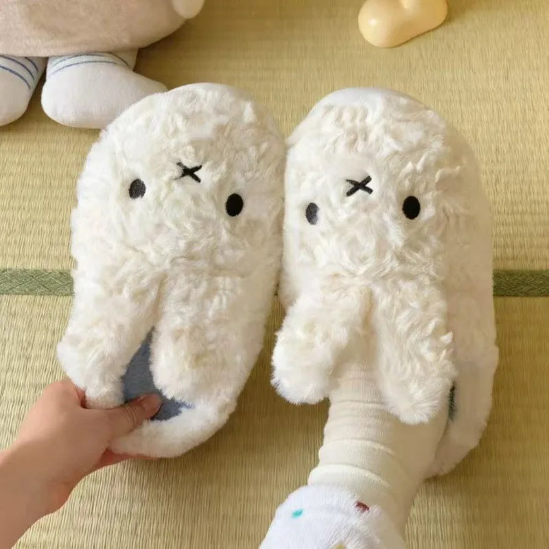 Miffy Plush Cotton Non-Slip Slippers