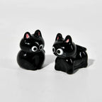 Black Cats Figurine Miniature Micro Landscape Resin Ornaments for Home Decorations