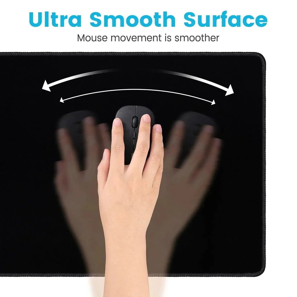 Kawaii Svart Kattunge Musmatta – Stor XXL Non-Slip för Gaming & Skrivbord