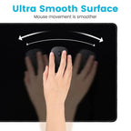 Kawaii Svart Kattunge Musmatta – Stor XXL Non-Slip för Gaming & Skrivbord