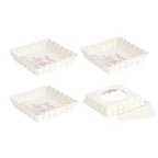 CHEFMADE Cinnamoroll Fyrkantiga Mini Tartformar – Non-Stick med Lyfbar Botten (1 eller 4-pack)