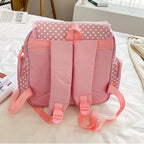 Pink Embroidery Strawberry Children's Schoolbag