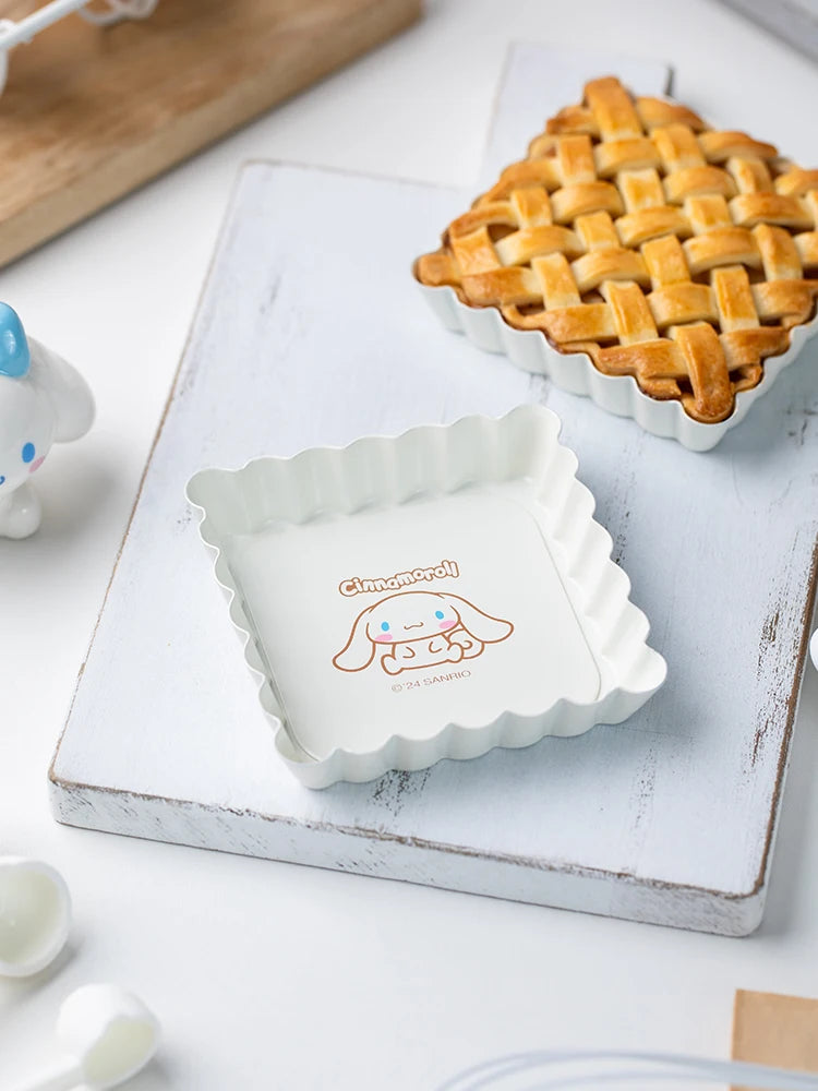 CHEFMADE Cinnamoroll Fyrkantiga Mini Tartformar – Non-Stick med Lyfbar Botten (1 eller 4-pack)