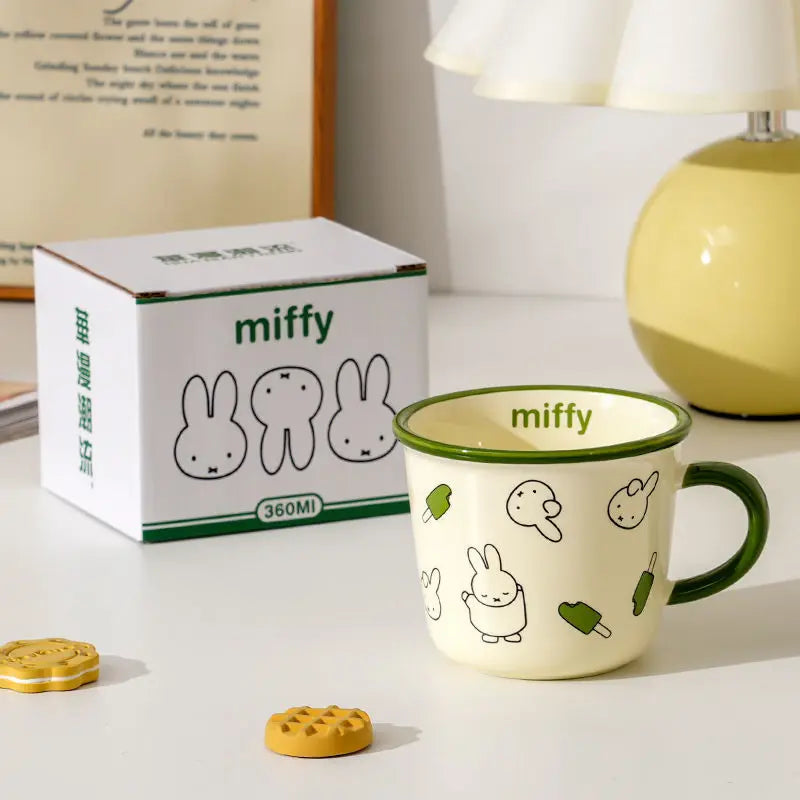 Miffy Heat-Resistant Material Ceramic Coffee Breakfast Cup