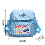 Pink Embroidery Strawberry Children's Schoolbag