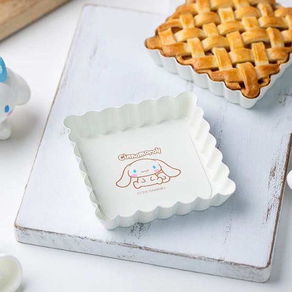 CHEFMADE Cinnamoroll Fyrkantiga Mini Tartformar – Non-Stick med Lyfbar Botten (1 eller 4-pack)