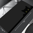 Kawaii Svart Kattunge Musmatta – Stor XXL Non-Slip för Gaming & Skrivbord