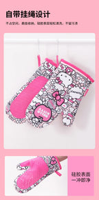 Hello Kitty & Cinnamoroll Ugnsvantar – Sanrio Kawaii Värmetåliga Baktillbehör 2-pack