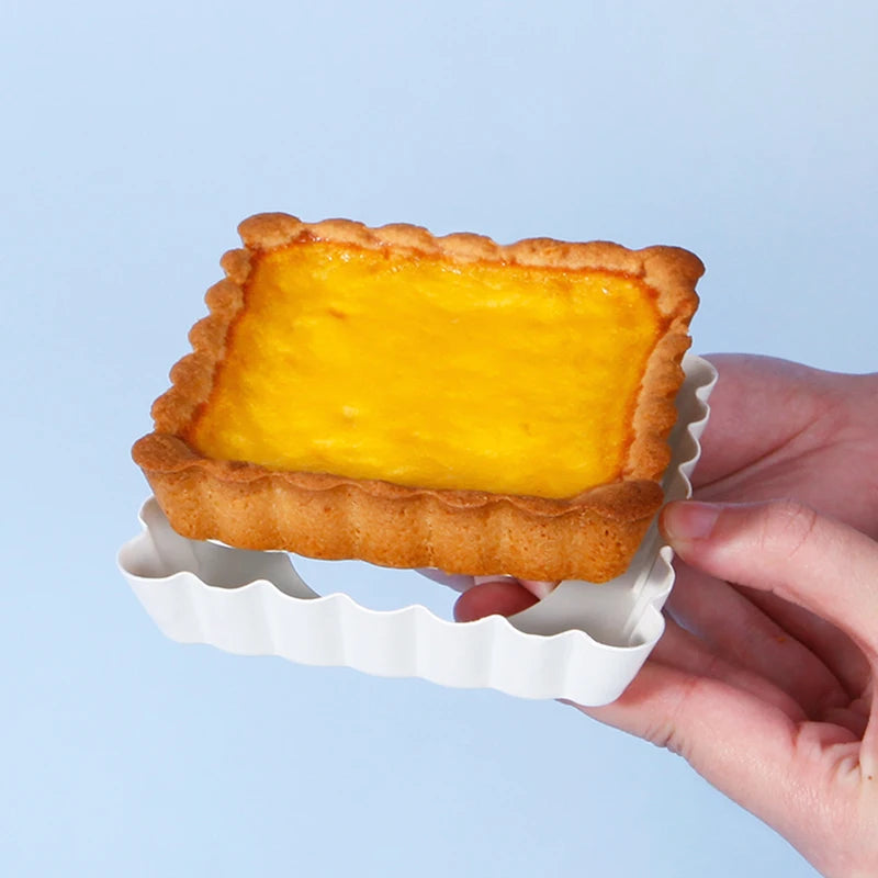 CHEFMADE Cinnamoroll Fyrkantiga Mini Tartformar – Non-Stick med Lyfbar Botten (1 eller 4-pack)