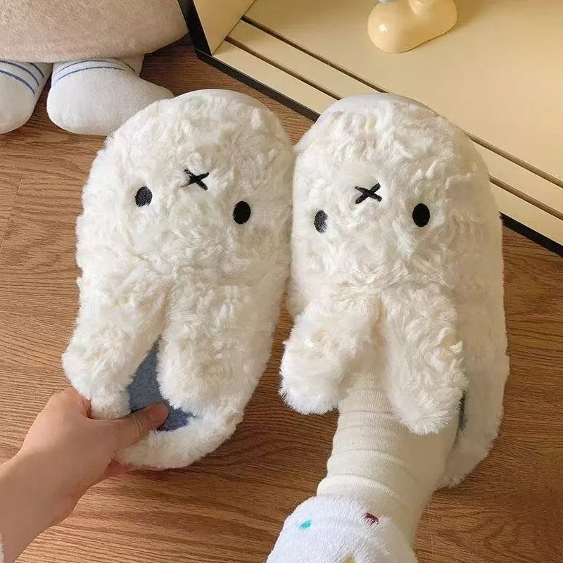 Miffy Plush Cotton Non-Slip Slippers
