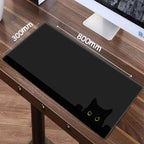 Kawaii Svart Kattunge Musmatta – Stor XXL Non-Slip för Gaming & Skrivbord