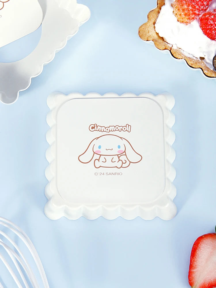 CHEFMADE Cinnamoroll Fyrkantiga Mini Tartformar – Non-Stick med Lyfbar Botten (1 eller 4-pack)