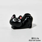 Black Cats Figurine Miniature Micro Landscape Resin Ornaments for Home Decorations