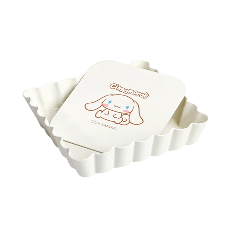 CHEFMADE Cinnamoroll Fyrkantiga Mini Tartformar – Non-Stick med Lyfbar Botten (1 eller 4-pack)