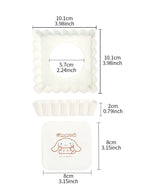 CHEFMADE Cinnamoroll Fyrkantiga Mini Tartformar – Non-Stick med Lyfbar Botten (1 eller 4-pack)
