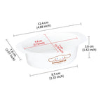 4-pack Mini Ovala Non-Stick Bakformar – för Cheesecake, Kaka & Bröd
