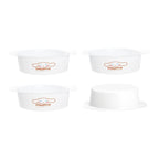 4-pack Mini Ovala Non-Stick Bakformar – för Cheesecake, Kaka & Bröd