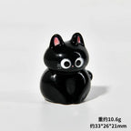 Black Cats Figurine Miniature Micro Landscape Resin Ornaments for Home Decorations