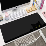 Kawaii Svart Kattunge Musmatta – Stor XXL Non-Slip för Gaming & Skrivbord