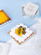 CHEFMADE Cinnamoroll Fyrkantiga Mini Tartformar – Non-Stick med Lyfbar Botten (1 eller 4-pack)