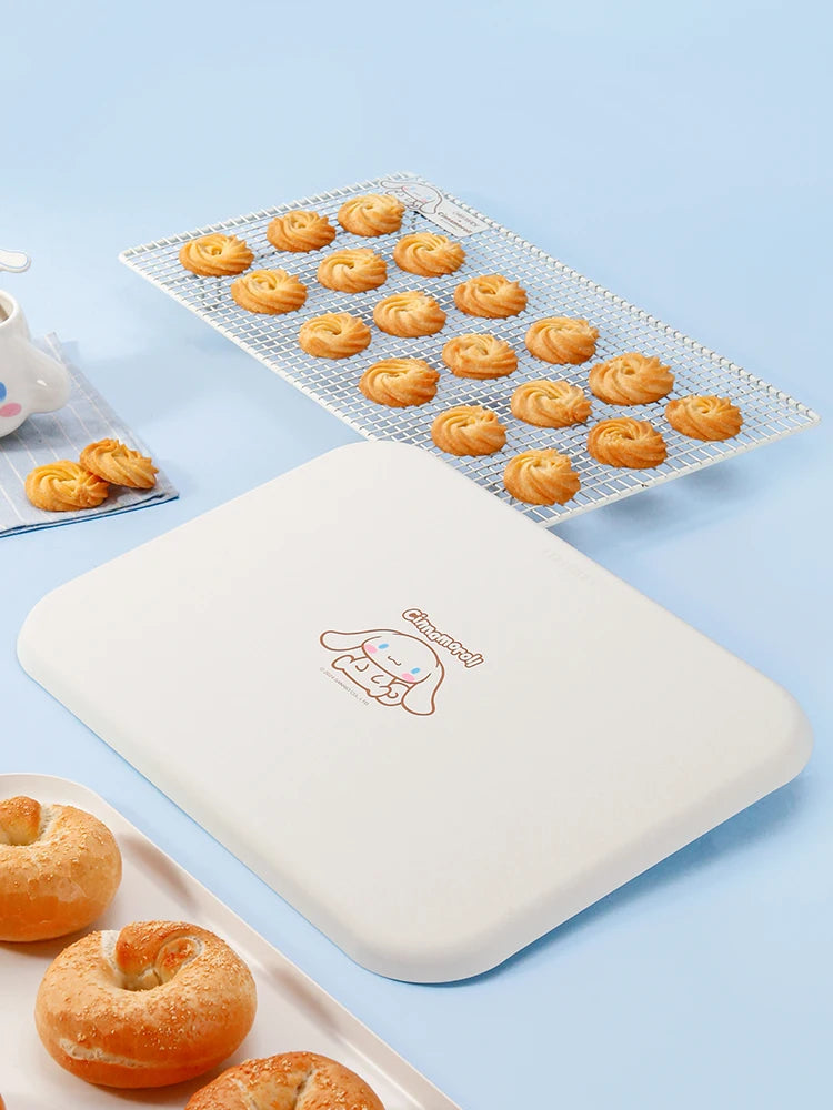 CHEFMADE 15" Cinnamoroll Rektangulär Bakplåt – Non-Stick Kolstål